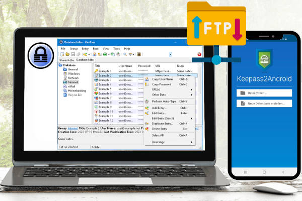 KeePass pentru Windows şi Android